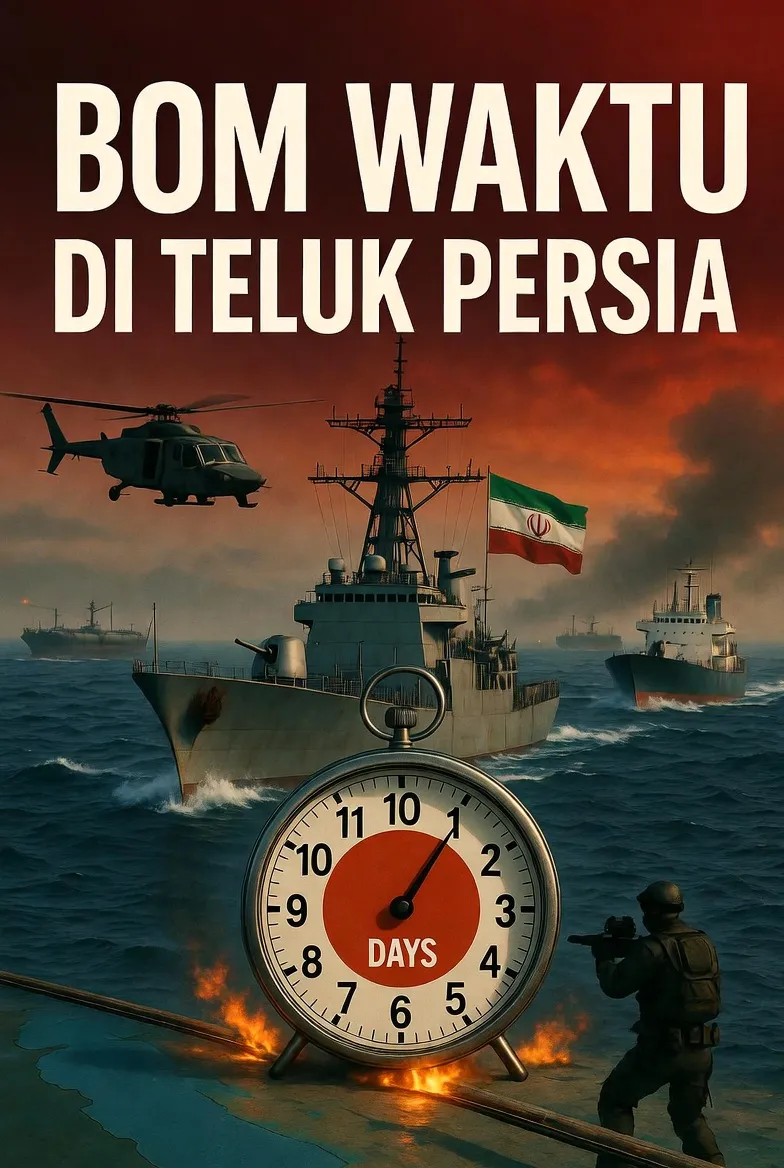 Bom Waktu di Teluk Persia: Aksi AS Menyita Kapal Kargo Iran Mengoyak Ilusi Gencatan Senjata 10 Hari