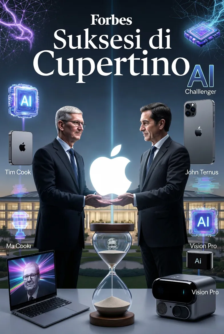 Suksesi di Cupertino: Menakar Transisi Kekuasaan Tim Cook ke John Ternus dan Ambisi Perangkat Keras Apple di Era Kecerdasan Buatan