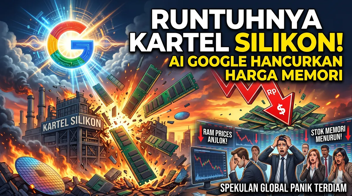 Runtuhnya Kartel Silikon: Teknologi AI Terbaru Google Hancurkan Harga Memori, Spekulan RAM Global Panik Terdiam