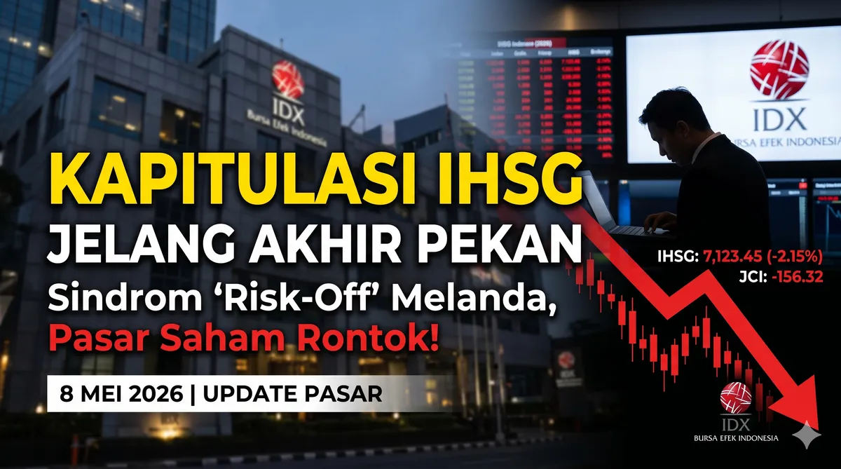 Kapitulasi Hujung Minggu: Sindrom "Risk-Off" Melanda Perdagangan IHSG 8 Mei2026