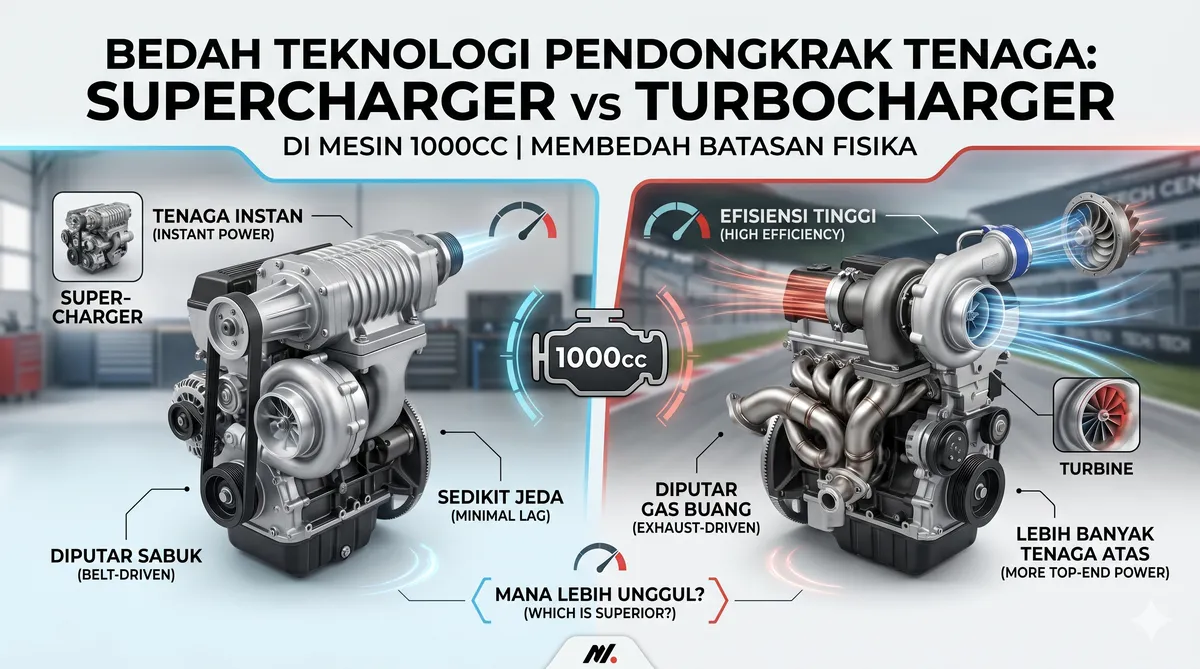 Ambisi Pendongkrak Tenaga: Membedah Supercharger vs Turbocharger untuk Mesin 1000cc dan Menggugat Batasan Fisika