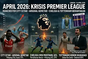 Tiga Wajah April: Teror Manchester City, Ilusi UCL Chelsea, dan Perjudian De Zerbi di Tepi Jurang Degradasi Tottenham