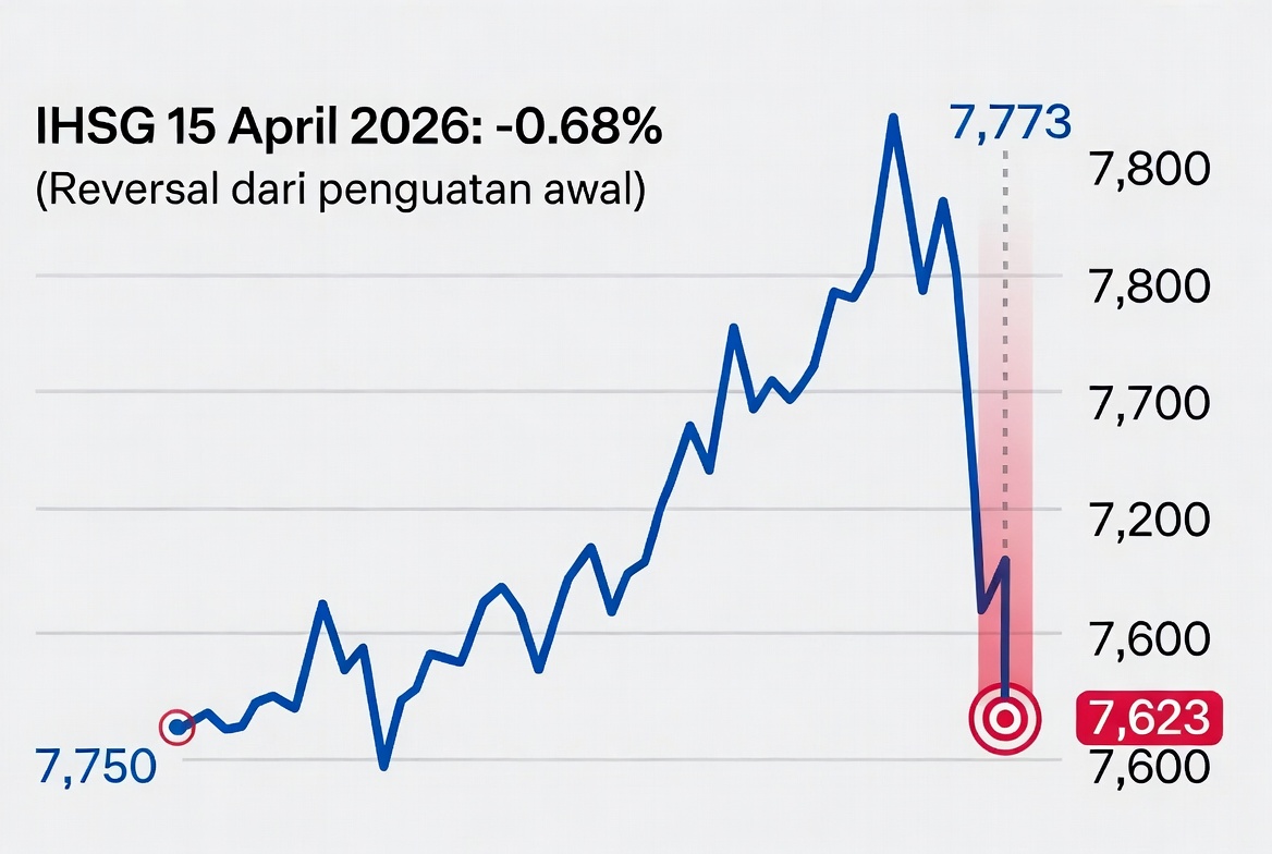 Tragedi 15 April: Asing Berbalik Arah Bantai BBRI, Uang Pintar Mengungsi ke Tambang Logam dan Batu Bara Serta 7 Saham Rekomendasi 16 April 2026