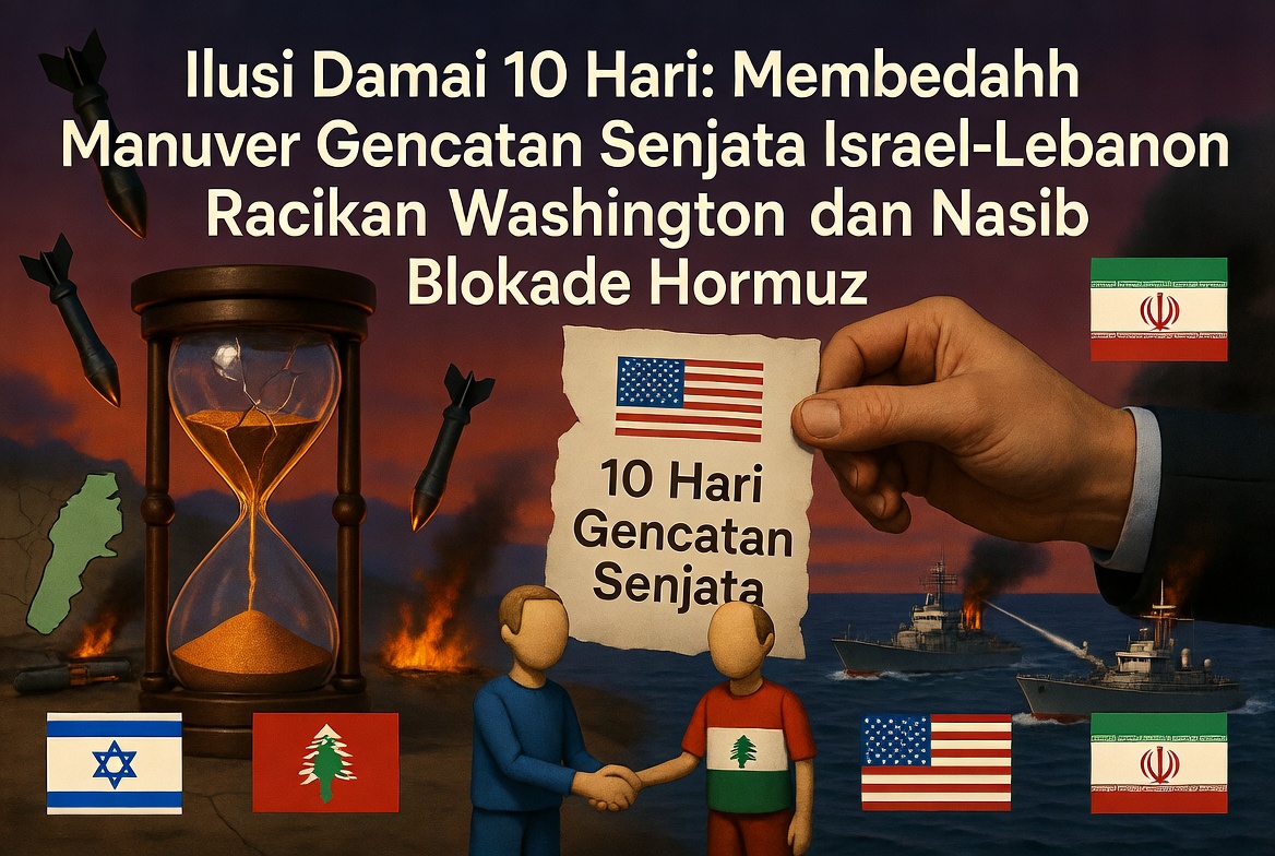 Ilusi Damai 10 Hari: Membedah Manuver Gencatan Senjata Israel-Lebanon Racikan Washington dan Nasib Blokade Hormuz