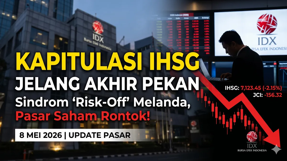 Kapitulasi Hujung Minggu: Sindrom "Risk-Off" Melanda Perdagangan IHSG 8 Mei2026